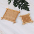 bamboo cup mat tea accessories table placemats coaster home kitchen decor Podazz.