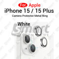 For Apple iPhone 15 15 Plus All Colour Camera Protector Metal Ring Tempered Glass Camera Lens Protector.