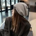Women Winter Hat Knitted Elastic Thick Warm Winter Hat Soft Cold Resistant No Brim Beanie Baggy Lady Cap.
