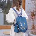 New oxford anti-theft women backpack fashion embroidery school bag large capacity backpack high qualit.