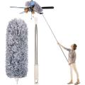 Long-9 Feet, Expandable Duster with Stainless Steel Telescopic Rod, Microfiber, Dusting Brush with Bendable Corner Broom, Effortlessly Removes Dust and Cobwebs,.