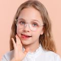 2022 Custom Child Myopic Hyperopic Glasses Boys Girls Blue Light Blocking Glasses Transparent Silicone Glasses Frame. 