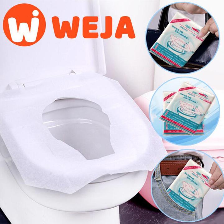 50pcs Disposable Toilet Seat Cover Toilet Paper Pads For Travel Outdoor Camping Bathroom Accessories Toilet Tools