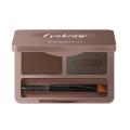 2 Color Eyeshadow Powder Women Beauty Makeup Brown Brow Palette Eyebrow Brush Cream With Waterproof Eye Coffee P9T9. 