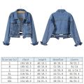 Spring Autumn Women Denim Jacket Casual Long Sleeve Coat Button Up Jackets Streetwear Outerwear Jeans Jackets.