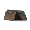 For OnePlus 9RT 5G DG.MING M2 Series 3-Fold Multi Card Bag + Magnetic Back Cover Case. 