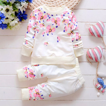 Baby Girls Brown Corduroy Jacket and Pants Set