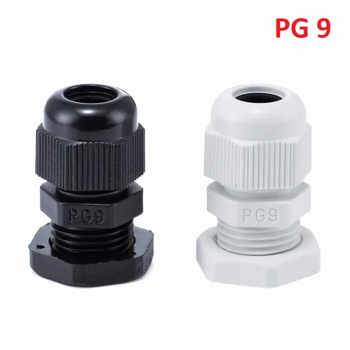 2Pcs-%20PG9%20PG-9%20Waterproof%20Plastic%20Cables%20Gland%20Connector%20Joint%204-8mm%20Adjustable%20With%20Lock%20Nut%20Cables%20Glands%20Machine%20Control%20Box%20Distribution%20Panel%20-%20Image%202
