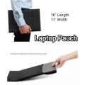 Waterproof Laptop Sleeve Bag Laptop pouch Bag 13"- 15.6 " Pu Black Color. 
