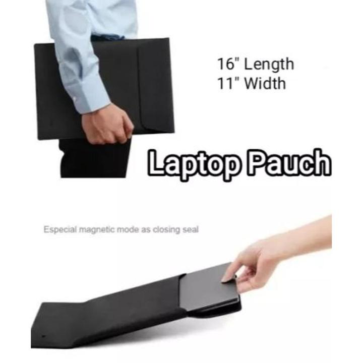Waterproof Laptop Sleeve Bag Laptop pouch Bag 13"- 15.6 " Pu Black Color