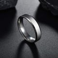 Silver Style Stainless Steel Sleek Ring for Men and Boys. 