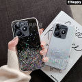 Phone Case Realme Note 50 Cover Shiny Glitter Ring Cases Soft Transparent Holder Stand Casing for Realme Note 50 Cases Housing Stars Moon Girls. 