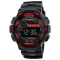 Men Multifunctional Electronic Watch Round Screen Stopwatch Life Waterproof Alarm Clock Night Light Watch.