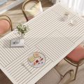Modern Simple Line Waterproof and Oil-Proof Mat Household Disposable and Easy to Care Dining Table Cushion Can Be Cut and Cleaned Table Mat. 