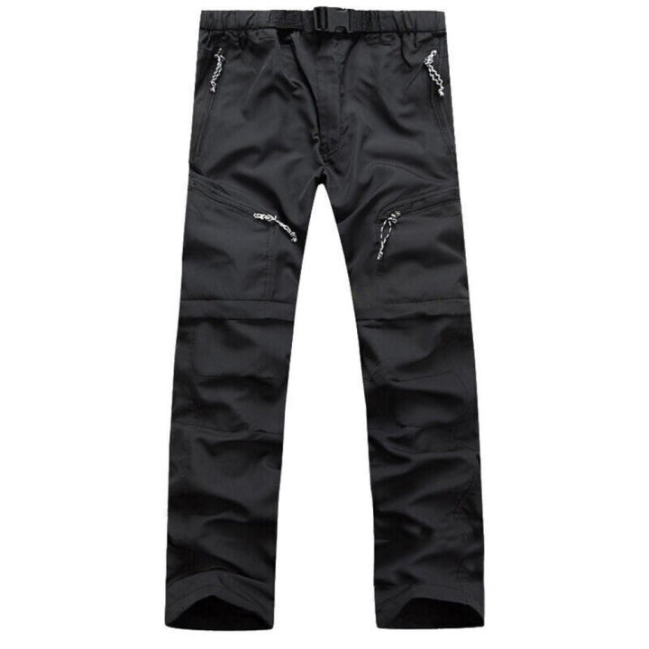 Hiking%20Pants%20Adjustable%20Waist%20Lightweight%20Zip-Off%20Convertible%20Trousers%20Water-Resistant%20Stretch%20Men's%20Outdoor%20Pants%20for%20-%20Image%207