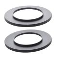2 Pcs Black Camera Filter Lens Step Up Ring Adapter, 1 Pcs 49Mm-72Mm & 1 Pcs 49Mm-77Mm.
