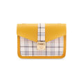 ZIME Spring and summer Korean version of the printed checkered color lock chain small square bag shoulder diagonal bag. 