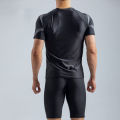Elegantstunning Men Swimming Suit Short Sleeve Quick Dry Upf 50+ Sunscreen Swimsuit For Diving Surfing.
