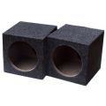 Single 6.5-Inch Universal Sealed Subwoofer Boxes for Car Music Pair. 