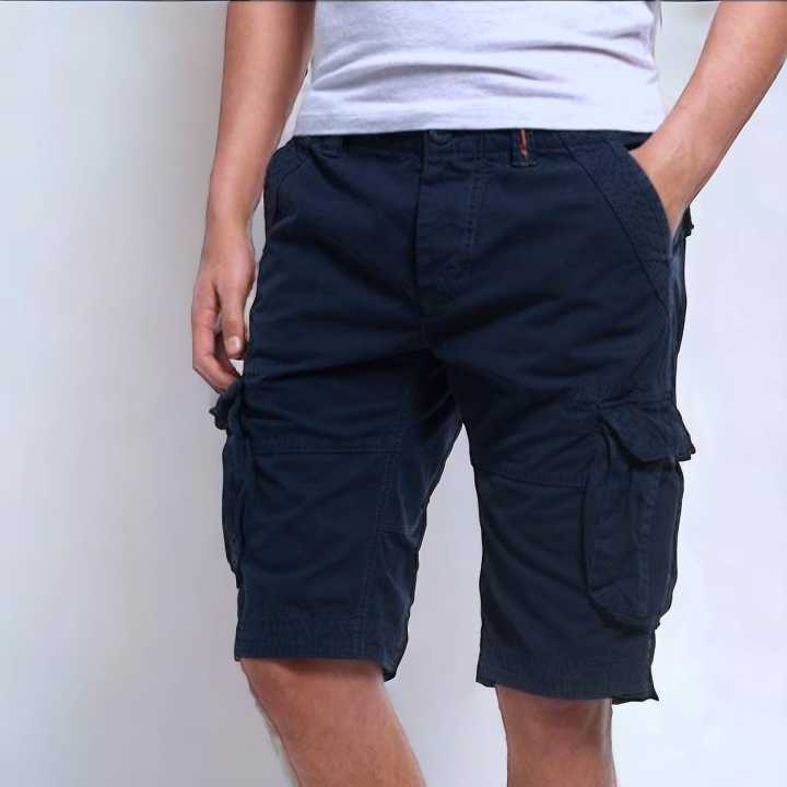 2pcs%20High-Quality%20Comfortable%202%20Quarter%20Cargo%20Short%20Pants%20-%20Stylish%20Design%20with%20Multiple%20Pockets,%20Ideal%20for%20Everyday%20Use,%20Available%20in%20Various%20Colors%20in%20100%25%20Cotton%20Fabric%20-%20Image%203