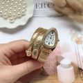 Unique Snake Shaped Watches for Women with Rhinestone Fashion Luxury Brand Ladies Watch Diamond Snake Bracelet Wrist Watch Girl. 