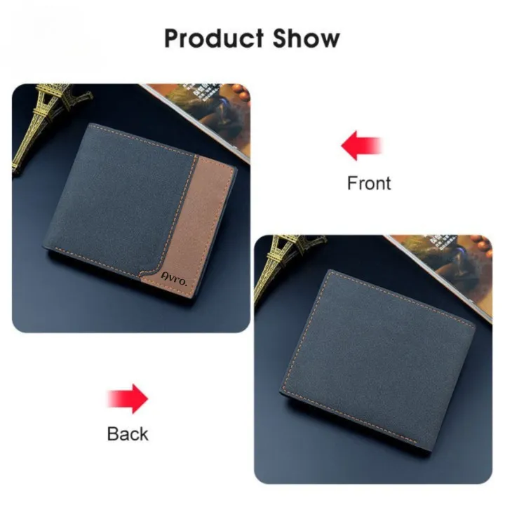 Avro%20Men's%20Soft%20PU%20Leather%20Business%20Wallet%20Multi-Card%20Slot%20With%20ID%20Holder%20Solid%20Color%20Travel%20Money%20Bag%20For%20Men%20-%20Image%207