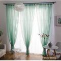 White drapes Sheer yarn tulle Orange Curtains room divider green curtains room decor children wedding ceiling drapes WP184B. 