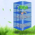 Foldable 4 Layers Food Drying Net  Rack Hanging Vegetable,Fish, Dishes Dryer Net dryer case 35 X 35 X 65cm PE Hanger food drying case. 