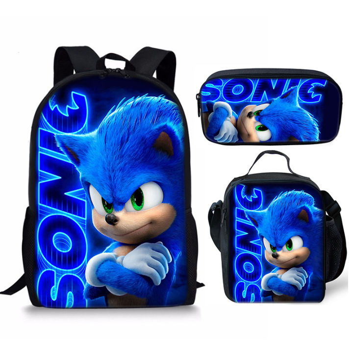 Amazon%20New%20Sonic%20Backpack%20Sonic2%20Student%20School%20Bag%20Children's%20Meal%20Bag%20Pencil%20Case%20Three-Piece%20Set%20Manufacturers%20Wholesale%20-%20Image%202
