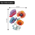 Colorful Flower Wall Stickers For Decoration Your Bedroom Living Room Drawing Room Flower Wall Decoration Stickers Decals. 