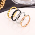 Stainless Steel Mens Women's Finger Ring 2 mm.
