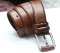 Chocolate Leather Formal Belt For Boys.