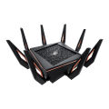 ASUS ROG Rapture GT-AX11000, Tri-band WiFi Gaming Router –World's first 10 Gigabit Wi-Fi router with a quad-core processor, 2.5G gaming port, DFS band, WTFast, Adaptive QoS, AiMesh for mesh wifi system and AiProtection network security.