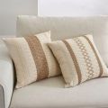 Bohemia Cushion Cover 45x45cm Beige Pillow Cover Handmade Square Boho PillowcaseLliving Room Bed Room Home Decoration. 