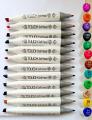 Set of 12 Superior Touch Soft Head art sketch double headed Art marker. 