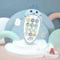 Baby Phone Toy Silicone Baby Pretend Phone Toy Turnip Shaped Play Phone Interactive Toys. 
