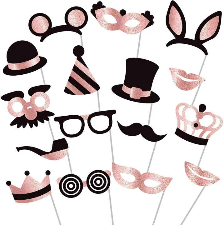 Photo%20Booth%20Props%20-%20Fully%20Assembled,%20No%20DIY%20Required%20Mix%20of%20Glitter%20Photobooth%20Props,%20Masks,%20Hats,%20Lips,%20Mustaches,%20Crowns%20(16%20Count)%20-%20Perfect%20for%20Birthday%20Parties,%20Weddings%20-%20Image%203