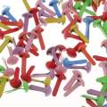 100Pc Metal Round Head Brads Paper Craft Scrapbook Fastener 4.5x8mm Colored. 