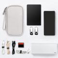 Travel Cable Organizer Bag Waterproof Double Layer Pouch for Data Cable Charger Electronics Accessories.
