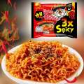 3x Spicy Hot Chicken Flavor Korean Ramen Noodles 140g. 