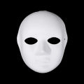 Roleplay Handdrawn White Pulp Mask DIY Adult Christmas Halloween Party Santa Claus Cat Fox Full Face Masks Cosplay Costume Props.