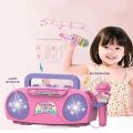 Kids Microphone Karaoke Machine Music Instrument Toys With Light Indoor Outdoor Travel Educational Toy Gift for Kids. 