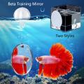Betta Fish Mirror Floating Double-Sided Fishbowl Mirror Amusing Aquarium Decor For Fish Tank Office Home And Living Room. 
