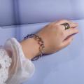 2 In 1 Magic Retractable Ring Bracelet Creative Stretchable Twist Folding Ring Crystal Rhinestone Bracelets Women Jewelry Gift.