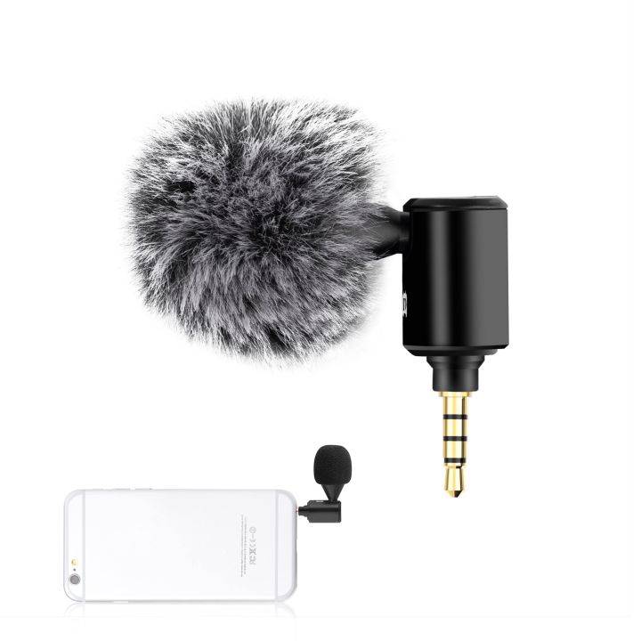 PULUZ 3.5mm Jack Phone Single Directional Adjustable Microphone(Black)