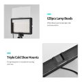 Andoer 2pcs USB LED Video Light Kit Photography Lighting 3200K-5600K 120pcs Beads 14-level Dimmable - black. 