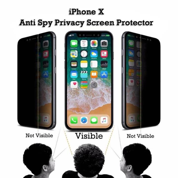 iPhone%20X%20/%20XS%20privacy%20%20Hardness%20Tempered%20Glass%20Screen%20Protectors%20-%20Image%204