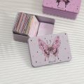 Cartoon Butterfly Metal Storage Box Big Capacity Jewelry Candy Coins Pill Storage Box Desktop Organizer Easy To Carry. 