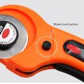 【3C VictoryEagle】45mm Rotary Cutter with 5PCS 45mm Blades Round Cloth Guiding Cutting Machine Quilting Fabric Kit. 