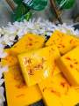 Saffron Handmade Soap-100 gm- Regular (Unpacked/Raw/hand cut). 